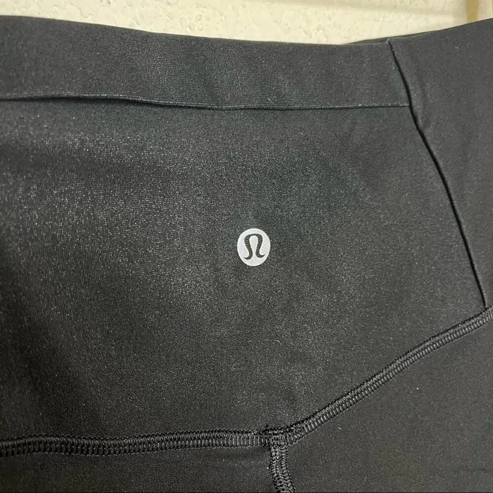 Lululemon Mapped Out High Rise Tight‎ Black Glacier Size 4